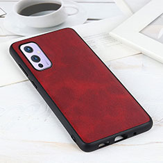 Handyhülle Hülle Luxus Leder Schutzhülle B08H für OnePlus 9 5G Rot