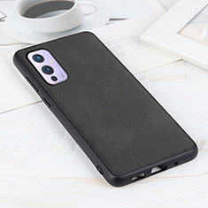 Handyhülle Hülle Luxus Leder Schutzhülle B08H für OnePlus 9 5G Schwarz