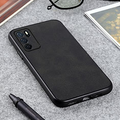 Handyhülle Hülle Luxus Leder Schutzhülle B08H für Oppo A16s Schwarz