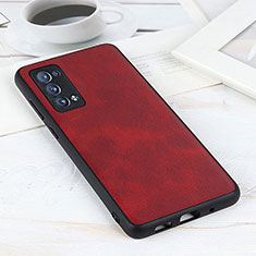 Handyhülle Hülle Luxus Leder Schutzhülle B08H für Oppo Reno6 Pro+ Plus 5G Rot