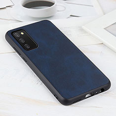 Handyhülle Hülle Luxus Leder Schutzhülle B08H für Samsung Galaxy A03s Blau