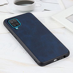 Handyhülle Hülle Luxus Leder Schutzhülle B08H für Samsung Galaxy F12 Blau
