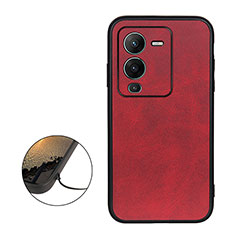 Handyhülle Hülle Luxus Leder Schutzhülle B08H für Vivo V25 Pro 5G Rot