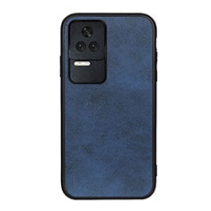 Handyhülle Hülle Luxus Leder Schutzhülle B08H für Xiaomi Poco F4 5G Blau