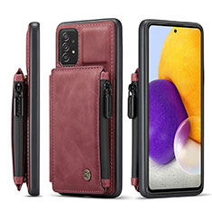 Handyhülle Hülle Luxus Leder Schutzhülle C01S für Samsung Galaxy A72 4G Rot