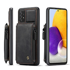 Handyhülle Hülle Luxus Leder Schutzhülle C01S für Samsung Galaxy A72 4G Schwarz