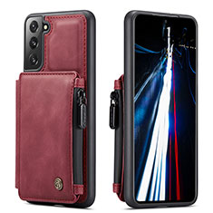 Handyhülle Hülle Luxus Leder Schutzhülle C01S für Samsung Galaxy S22 Plus 5G Rot