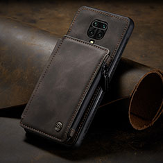 Handyhülle Hülle Luxus Leder Schutzhülle C02S für Xiaomi Redmi Note 9 Pro Max Braun