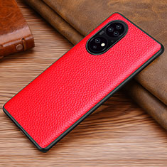 Handyhülle Hülle Luxus Leder Schutzhülle DL1 für Huawei P50 Pro Rot