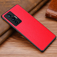 Handyhülle Hülle Luxus Leder Schutzhülle DL1 für Vivo X70 5G Rot