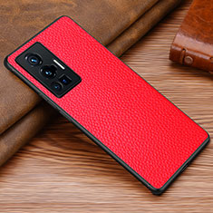 Handyhülle Hülle Luxus Leder Schutzhülle DL1 für Vivo X70 Pro 5G Rot
