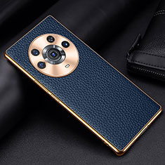 Handyhülle Hülle Luxus Leder Schutzhülle DL2 für Huawei Honor Magic3 Pro 5G Blau