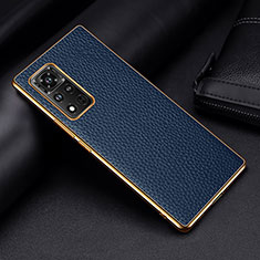 Handyhülle Hülle Luxus Leder Schutzhülle DL2 für Huawei Honor V40 5G Blau