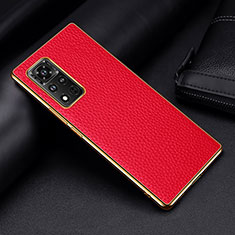 Handyhülle Hülle Luxus Leder Schutzhülle DL2 für Huawei Honor V40 5G Rot