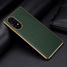 Handyhülle Hülle Luxus Leder Schutzhülle DL2 für Huawei P50 Pro Grün