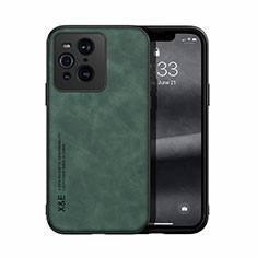 Handyhülle Hülle Luxus Leder Schutzhülle DY1 für Oppo Find X3 5G Grün