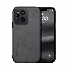 Handyhülle Hülle Luxus Leder Schutzhülle DY1 für Oppo Find X3 5G Schwarz