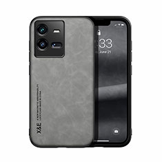 Handyhülle Hülle Luxus Leder Schutzhülle DY1 für Vivo iQOO 10 Pro 5G Grau