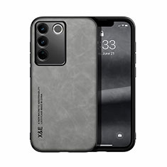 Handyhülle Hülle Luxus Leder Schutzhülle DY1 für Vivo V27 Pro 5G Grau