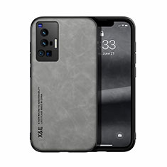 Handyhülle Hülle Luxus Leder Schutzhülle DY1 für Vivo X70 Pro 5G Grau