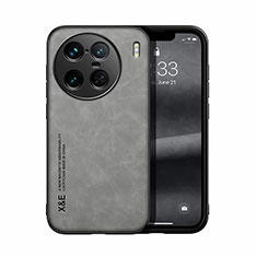 Handyhülle Hülle Luxus Leder Schutzhülle DY1 für Vivo X90 Pro+ Plus 5G Grau