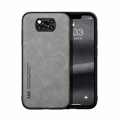 Handyhülle Hülle Luxus Leder Schutzhülle DY1 für Xiaomi Poco X3 NFC Grau