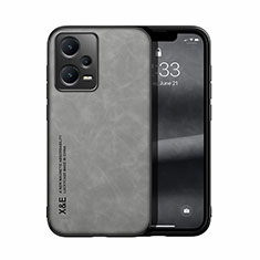 Handyhülle Hülle Luxus Leder Schutzhülle DY1 für Xiaomi Redmi Note 12 Pro 5G Grau