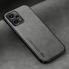 Handyhülle Hülle Luxus Leder Schutzhülle DY2 für Xiaomi Poco F5 5G Grau