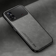 Handyhülle Hülle Luxus Leder Schutzhülle DY2 für Xiaomi Poco X4 Pro 5G Grau