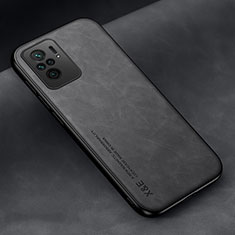 Handyhülle Hülle Luxus Leder Schutzhülle DY2 für Xiaomi Redmi Note 10 4G Schwarz