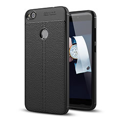 Handyhülle Hülle Luxus Leder Schutzhülle für Huawei Honor 8 Lite Schwarz