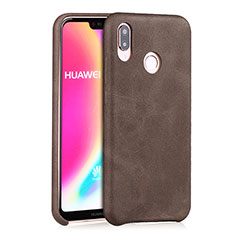 Handyhülle Hülle Luxus Leder Schutzhülle für Huawei P20 Lite Braun