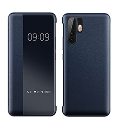 Handyhülle Hülle Luxus Leder Schutzhülle für Huawei P30 Pro Blau