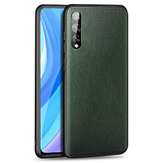 Handyhülle Hülle Luxus Leder Schutzhülle für Huawei Y8p Grün