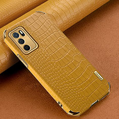 Handyhülle Hülle Luxus Leder Schutzhülle für Oppo A16s Gelb