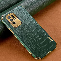 Handyhülle Hülle Luxus Leder Schutzhülle für Oppo A94 5G Grün