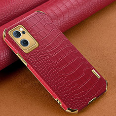 Handyhülle Hülle Luxus Leder Schutzhülle für Oppo Find X5 Lite 5G Rot