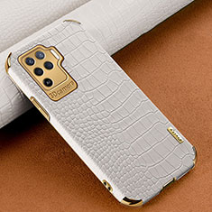 Handyhülle Hülle Luxus Leder Schutzhülle für Oppo Reno5 F Weiß