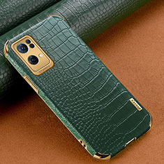 Handyhülle Hülle Luxus Leder Schutzhülle für Oppo Reno7 Pro 5G Grün