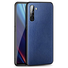 Handyhülle Hülle Luxus Leder Schutzhülle für Realme X2 Blau