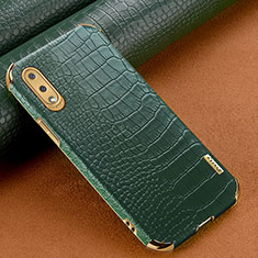 Handyhülle Hülle Luxus Leder Schutzhülle für Samsung Galaxy A02 Grün