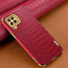 Handyhülle Hülle Luxus Leder Schutzhülle für Samsung Galaxy A22 4G Rot
