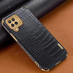 Handyhülle Hülle Luxus Leder Schutzhülle für Samsung Galaxy A22 4G Schwarz