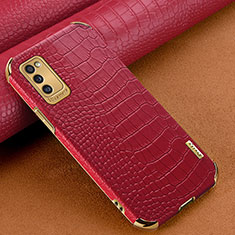 Handyhülle Hülle Luxus Leder Schutzhülle für Samsung Galaxy A41 Rot