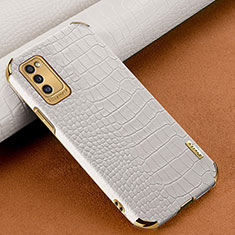Handyhülle Hülle Luxus Leder Schutzhülle für Samsung Galaxy A41 Weiß