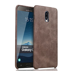 Handyhülle Hülle Luxus Leder Schutzhülle für Samsung Galaxy C7 (2017) Braun