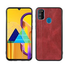 Handyhülle Hülle Luxus Leder Schutzhülle für Samsung Galaxy M30s Rot