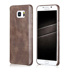 Handyhülle Hülle Luxus Leder Schutzhülle für Samsung Galaxy Note 5 N9200 N920 N920F Braun