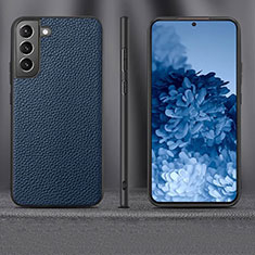 Handyhülle Hülle Luxus Leder Schutzhülle für Samsung Galaxy S23 5G Blau