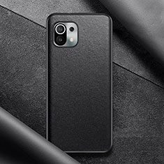 Handyhülle Hülle Luxus Leder Schutzhülle für Xiaomi Mi 11 5G Schwarz